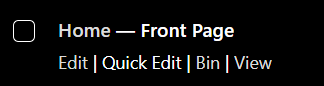 WP Publishing Page List